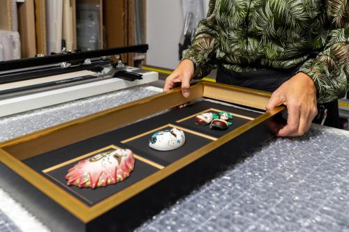 Iconographie - La réalisation d'une vitrine