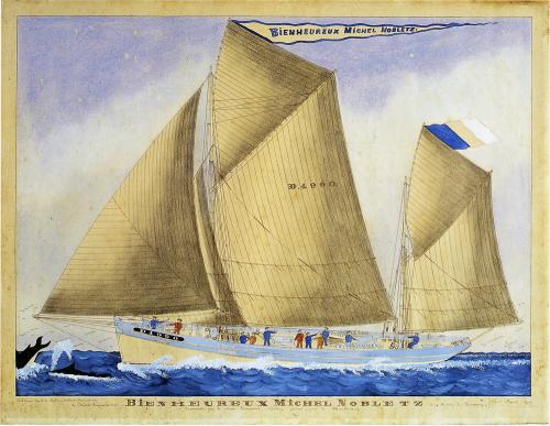 Iconographie - Le dundée langoustier Bienheuerux Michel Nobletz du port de Douarnenez