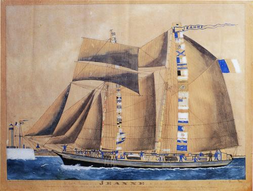 Iconographie - La goélette française Jeanne du port de Saint-Servan
