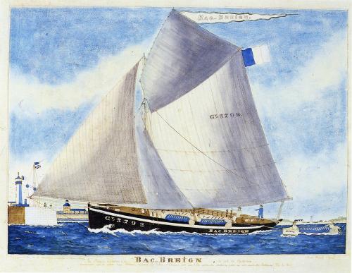Iconographie - La barque sardinière Bac-Breign du port du Guilvinec