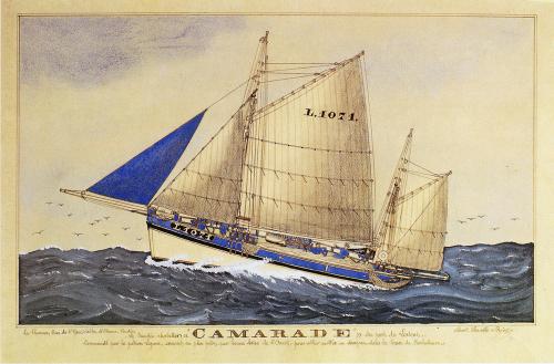 Iconographie - Le dundée chalutier Camarade du port de Lorient