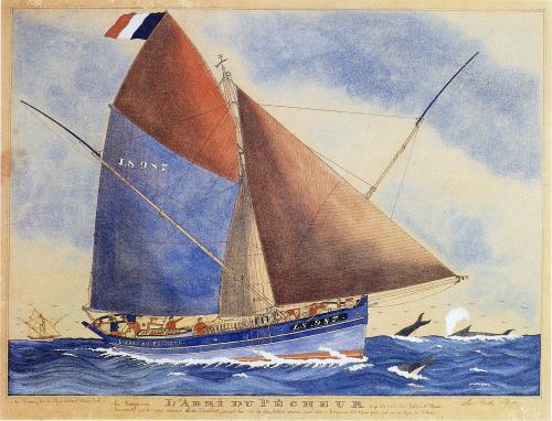 Iconographie - La barque L'abri du pêcheur du port des Sables-d'Olonne
