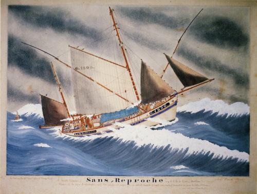 Iconographie - Le dundée thonier Sans-reproche de l'île de Groix