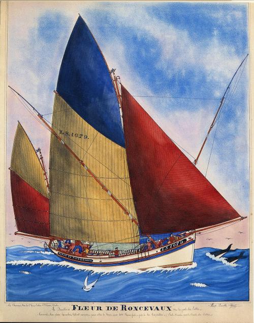 Iconographie - Le dundée Fleur de Roncevaux du port des Sables