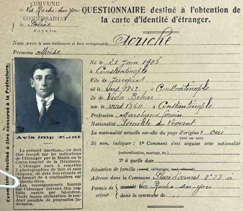 Iconographie - Famille juive réfugiée en Vendée