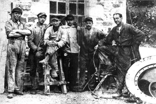 Iconographie - Les ouvriers d'entretien carrières La Meilleraie