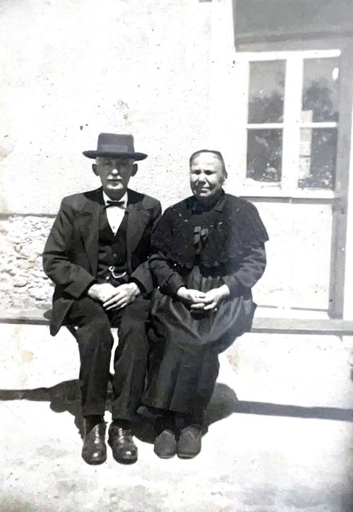 Iconographie - Le couple Ouvrard, sabotiers