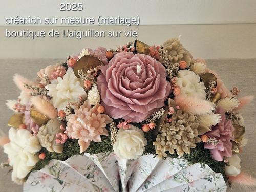 Iconographie - Composition florale de l'entreprise Fleur de cire