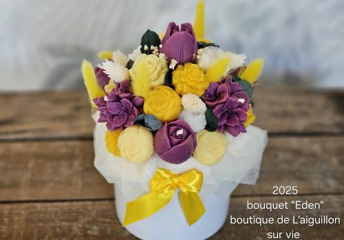 Iconographie - Composition florale de l'entreprise Fleur de cire