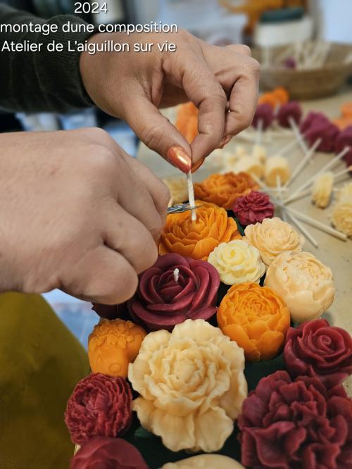 Iconographie - Composition florale de l'entreprise Fleur de cire