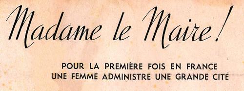 Iconographie - Odette Roux, maire lors d'une cérémonie