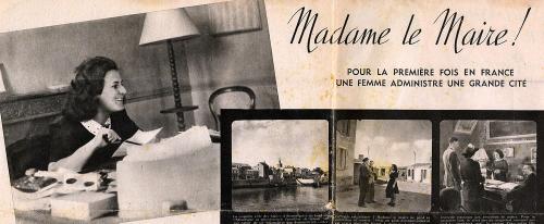 Iconographie - Odette Roux, maire lors d'une cérémonie
