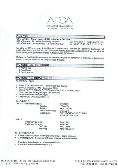 Iconographie - Palmarès de l'habitat 1988