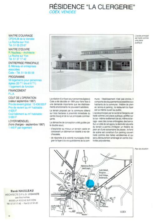 Iconographie - Palmarès de l'habitat 1988