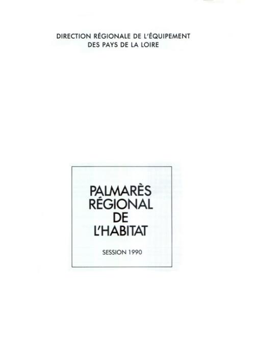 Iconographie - Palmarès de l'habitat 1990