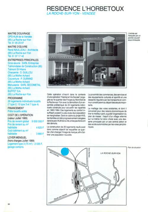 Iconographie - Palmarès de l'habitat 1990