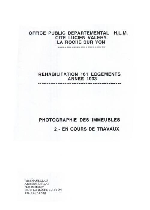 Iconographie - Cité Lucien Valery