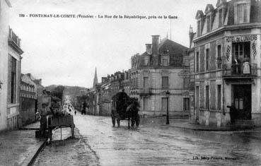 Iconographie - La rue de la République, près de la Gare