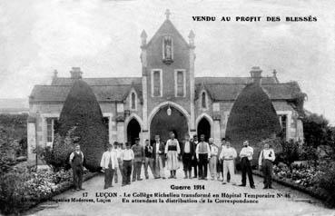 Iconographie - Collège Richelieu transformé en hopital temporaire