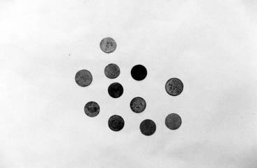 Iconographie - Pièce de monnaie trouvées à l'Aumonerie