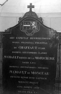 Iconographie - Plaque funéraire