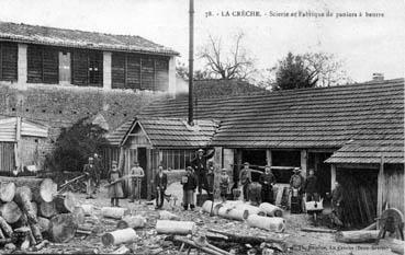 Iconographie - La Crêche - Scierie et fabrique de paniers à beurre