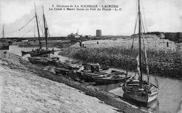 Iconographie - Lauzière - Le chenal à marée basse au port du Plomb