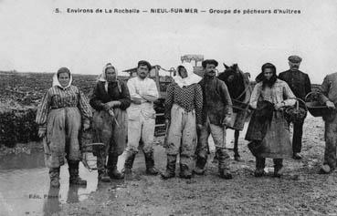 Iconographie - Groupe de pêcheurs d'huîtres