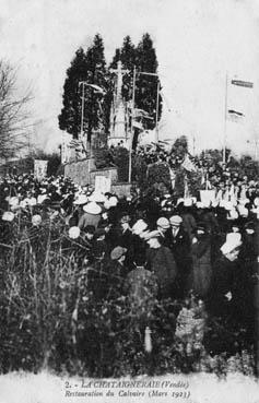 Iconographie - Restauration du calvaire (mars 1923)