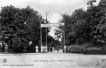 Iconographie - Camp de Châlon - Entrée de l'hôpital militaire