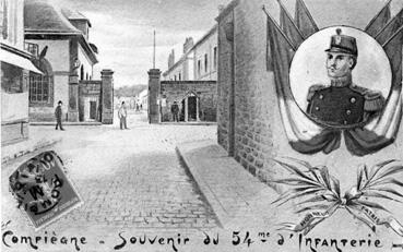 iconographie - Souvenir du 54me d'Infanterie