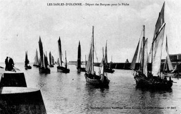 Iconographie - Départ des barques pour la pêche