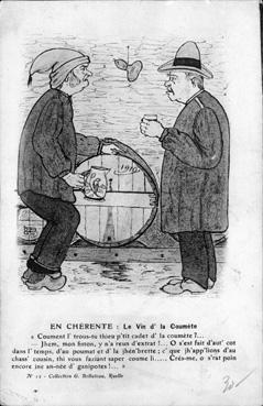 Iconographie - En Chérente - Le vin d'la coumète