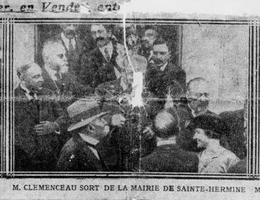 Iconographie - Georges Clemenceau inaugurant la statue