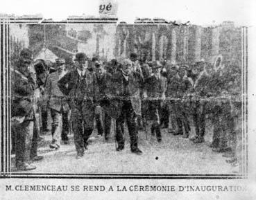 Iconographie - Georges Clemenceau inaugurant la statue