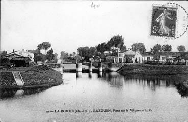 Iconographie - Bazouin, pont sur le Mignon