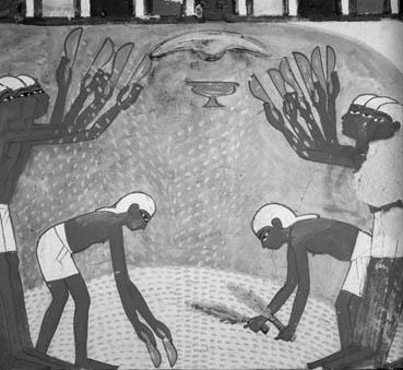 Iconographie - Travail du blé en Mésopotamie