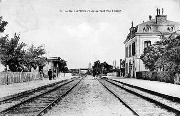 Iconographie - La gare d'Andilly désservant Villedoux.