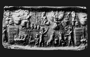 Iconographie - Empreintes de cachet cylindrique Babylonien