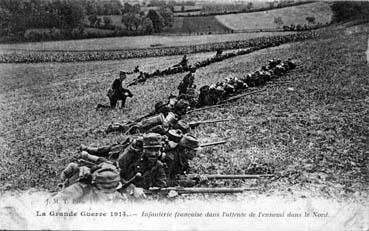 Iconographie - Infanterie française dans l'attente