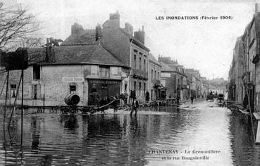 Iconographie - Les inondations (février 1904) - La Grenouillère et la rue Bougainville