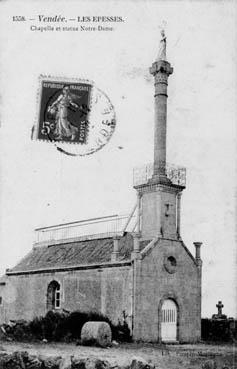 Iconographie - Chapelle et statue Notre-Dame