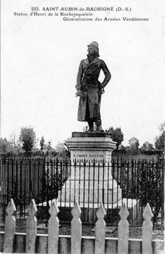Iconographie - Statue d'Henri de la Rochejaquelein