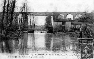 Iconographie - Viaduc du chemin de fer sur le Thouet