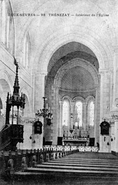 Iconographie - Intérieur de l'église de Thénezay