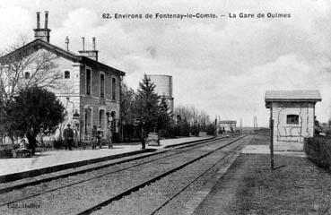 Iconographie - La gare d'Oulmes