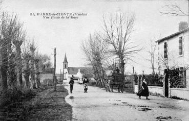 Iconographie - Vue route de la Gare