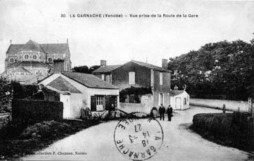 Iconographie - Vue prise de la route de la Gare