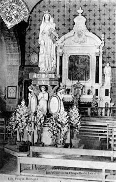 Iconographie - Intérieur de la chapelle de Notre-Dame de Lorette