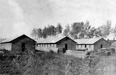 Iconographie - Construction du camp américain au Champ Gaillard